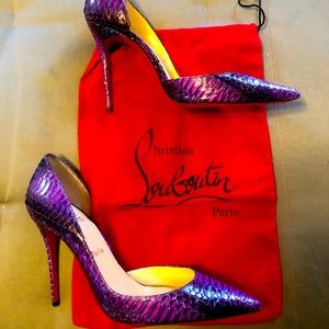Christian Louboutin Watersnake heels (Authentic)